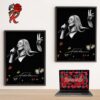 Taylor Swift The Eras Tour Official Poster For The Concert In Cardiff UK At Principality Stadium On June 18 2024 Home Decor Poster Canvas