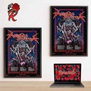 Angelus Apatrida Summer Aftermath Tour 2024 Schedule Dates List Poster Canvas For Home Decorations