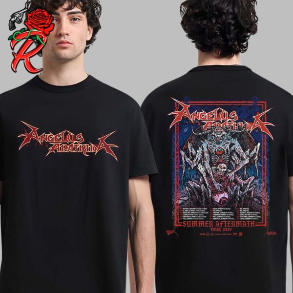 Angelus Apatrida Summer Aftermath Tour 2024 With Schedule Dates List Poster Two Sides Unisex T-Shirt