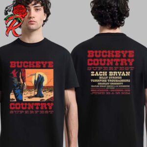 Buckeye Country Superfest 2024 In Columbus Ohio Merch Cowboy Dual Death Tee Two Sides Unisex T-Shirt
