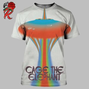 Cage The Elephant Poster For The Show In Seattle WA At Climate Pledge Arena On 22 June 2024 All Over Print Shirt