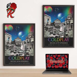 Coldplay Bucharest June 2024 Music Of The Spheres Tour Poster At Arena Nationala On 12 And 13 June 2024 Home Decor Poster Canvas