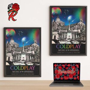 Coldplay Budapest Hungary 2024 Music Of The Spheres Tour Poster At Puskas Arena On 16 18 And 19 June 2024 Home Decor Poster Canvas