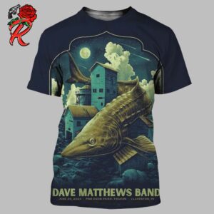 Dave Matthews Band Poster For The 2024 Tour Stop In Clarkston Miami At Pine Knob Music Theatre On June 26 2024 All Over Print Shirt