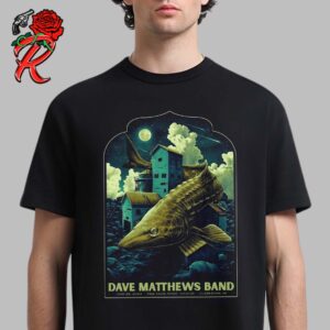 Dave Matthews Band Poster For The 2024 Tour Stop In Clarkston Miami At Pine Knob Music Theatre On June 26 2024 Classic T-Shirt