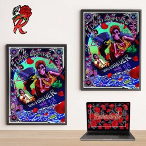 Dead And Company Dead Forever At Sphere Las Vegas On June 21 2024 Hell Boat and Elvis Presley Artwork Home Decor Poster Canvas