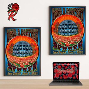 Dead And Company Sphere In Las Vegas Official Poster For The Night June 7th 2024 Home Decor Poster Canvas