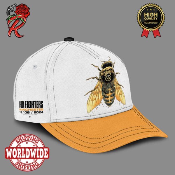 Foo Fighters Tonight Merch For Manchester Night One At Emirates Old Trafford Everything or Nothing At All Tour 2024 On June 13th 2024 The Death Bee Cap Hat Snapback