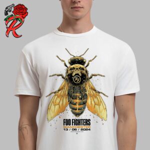 Foo Fighters Tonight Poster For Manchester Night One At Emirates Old Trafford Everything or Nothing At All Tour 2024 On June 13th 2024 The Death Bee Unisex T-Shirt