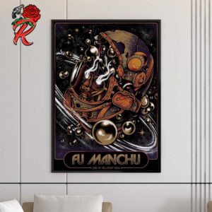 Fu Manchu In Hellfest Open Air Festival 2024 Infernopolis Clisson France Official Print Artwork Home Decor Poster Canvas