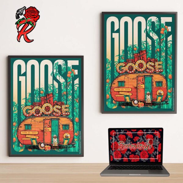 Goose Poster For The Show In Atlanta GA Night Two At Fox Theatre On June 22th 2024 Home Decor Poster Canvas