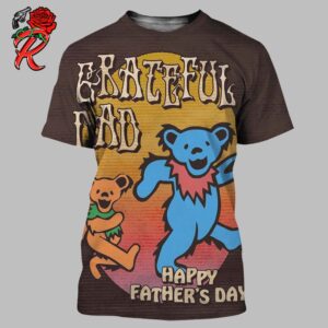 Grateful Dead Happy Father’s Day 2024 Grateful Dad Dancing Bear All Over Print Shirt
