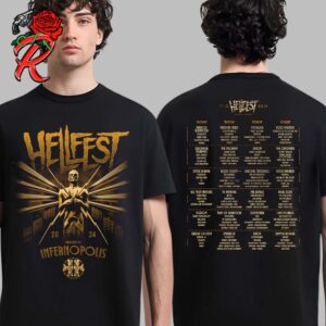 Hellfest 2024 Iconic Statue Merch Festival In Clisson France From 27-30 June 2024 With Lineup Two Sides Unisex T-Shirt