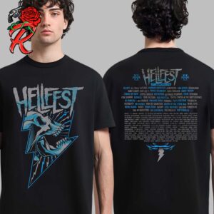 Hellfest 2024 Lightning Merch Festival In Clisson France From 27-30 June 2024 Full Lineup Two Sides Unisex T-Shirt