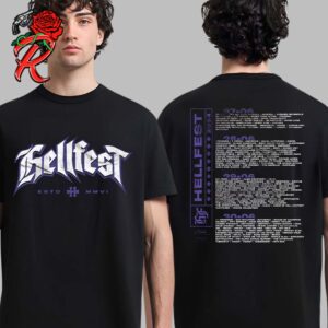 Hellfest 2024 Thrasher Hero Merch Festival In Clisson France From 27-30 June 2024 With Lineup Two Sides Unisex T-Shirt