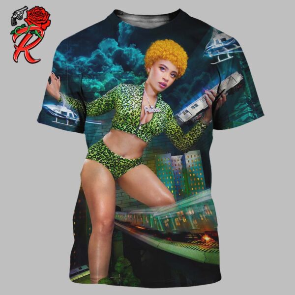 Ice Spice Y2K Album Alt Cover Giant Princess Destroy The City All Over Print Shirt