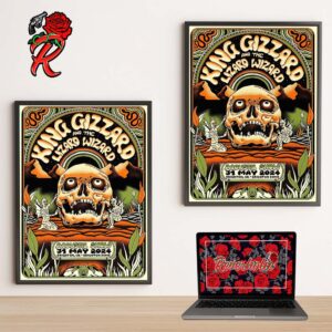 King Gizzard And The Lizard Wizard Limited Poster For The Acoustic Show On 31 May 2024 In Brighton UK At Brighton Dome Home Decor Poster Canvas