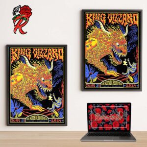 King Gizzard The Final Poster Series For The Concert In Lyon France At Les Nuits De Fourviere On June 3rd 2024 I Can See Everything I Can Be The Music Decor Poster Canvas