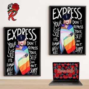 Madonna NYC Pride Weekend Express Your Self It Is Human Nature Wall Decor Poster Canvas