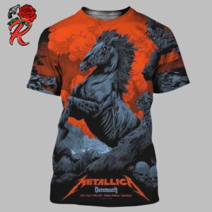 Metallica M72 Copenhagen Denmark The Devil Horse Poster For The Copenhagen Pop Up M72 World Tour 2024 At Parken Stadium In Copenhagen On June 14th And 16th 2024 All Over Print Shirt