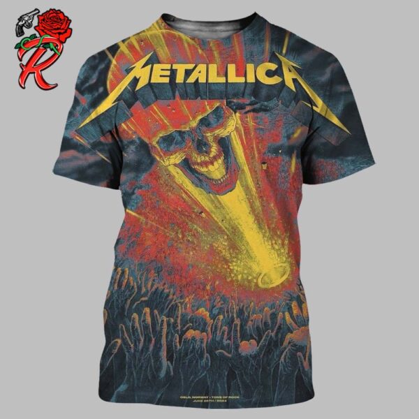 Metallica Oslo Norway M72 World Tour In Tons Of Rock Poster At The Scream Stage On June 26 2024 All Over Print Shirt