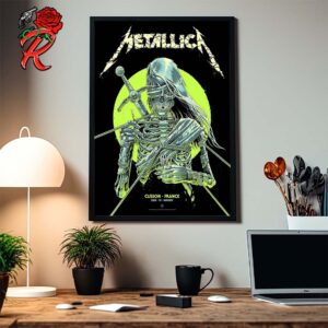Metallica The Shortest Straw Poster For M72 Hellfest Open Air Festival 2024 In Clisson France On June 29 2024 By Luke Preece Art Home Decor Poster Canvas