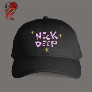 Neck Deep Summer Merch Collection 2024 Pink Logo With Stars Classic Cap Hat Snapback