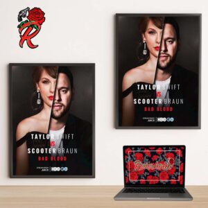 New Docuseries Taylor Swift Vs Scooter Braun Bad Blood Premiere June 21 On HBO GO Home Decor Poster Canvas