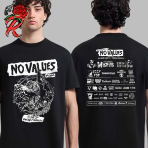 No Values Festival 2024 June 8th At Pomona Fairplex Lineup The Dog Art Two Sides Unisex T-Shirt