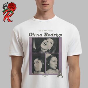 Olivia Rodrigo Spill Ur Guts In Paris Poster For The Concert On June 14 15th 2024 Guts World Tour Vintage T-Shirt