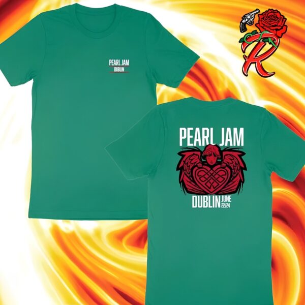Pearl Jam Dublin Ireland Concert Merch At Marlay Park On June 22 2024 Two Sides Print Unisex T-Shirt