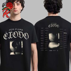 Peso Pluma Exodo Tour 2024 Merch Tour Dates Two Sides Print Unisex T-Shirt