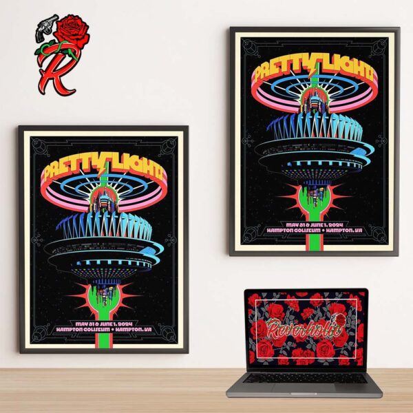 Pretty Lights Welcome To The Mothership Limited Edition Poster On May 31 And June 1 2024 At Hampton Coliseum In Hampton VA Home Decor Poster Canvas