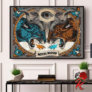 Royal Blood Poster For Hellfest Open Air Festival 2024 In Clisson France On 30 June 2024 Home Decor Poster Canvas