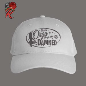 Slash Orgy Of The Damned Blow A Kiss White Cap Hat Snapback