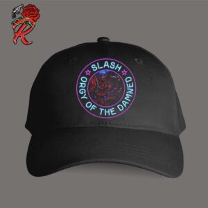 Slash Orgy Of The Damned Cover Art Neon Sign Classic Cap Hat Snapback