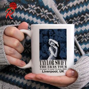 Taylor Swift Poster For The Eras Tour In Liverpool UK On 13 June 14 June And 15 June 2024 Coffee Ceramic Mug