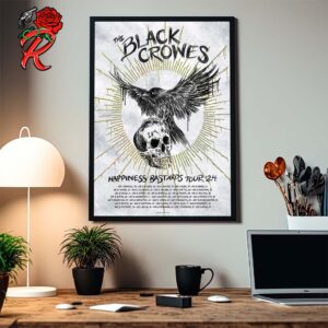 The Black Crowes Happiness Bastards Tour 24 Gig Poster Tour Dates Home Decor Poster Canvas
