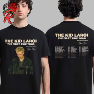 The Kid Laroi The First Time Tour 2024 With Tour Schedule Dates List Two Sides Unisex T-Shirt