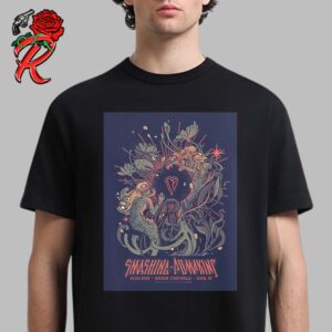 The Smashing Pumpkins Poster For Wien Austria At Wiener Stadhalle On June 24 2024 The Fairy Tales Of The Mermaid Of The Danube Artwork Unisex T-Shirt
