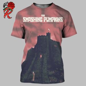 The Smashing Pumpkins Tonight Show Poster In Cardiff At Castell Caerdydd Cymru On 14 Mehefin 2024 All Over Print Shirt