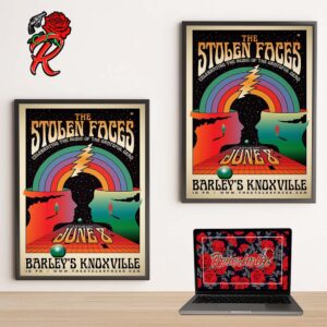 The Stolen Faces Celebrating The Music Of The Grateful Dead Poster At Barley’s In Knoxville On June 8 2024 Home Decor Poster Canvas
