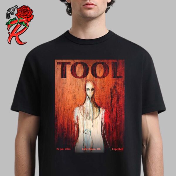 Tool Effing Tool Copenhell Concert In Kobenhaven DK Limited Merch Poster On June 22nd 2024 artwork from Pegah Salimi Unisex T-Shirt