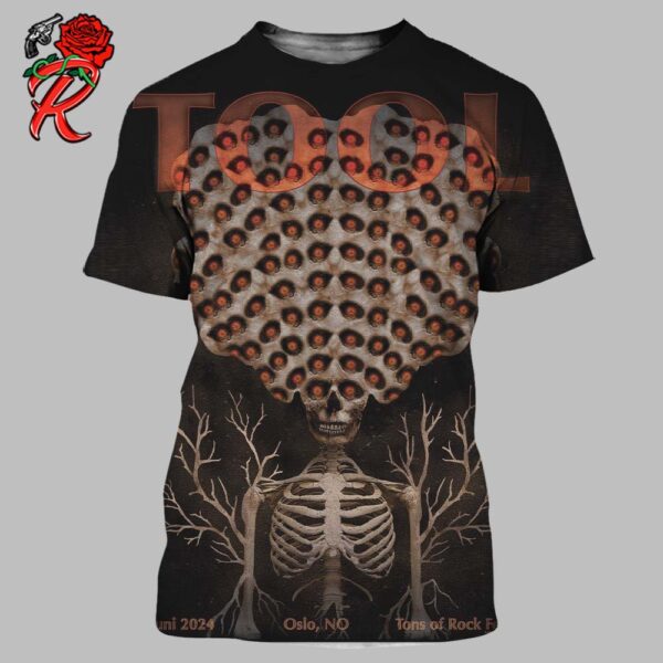 Tool Poster For Tons Of Rock Festival In Oslo Norway On June 27 2024 All Over Print Shirt