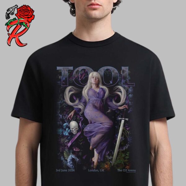 Tool Tonight Limited Merch Poster For The Concert In London UK At The O2 Arena On 3rd June 2024 Unisex T-Shirt