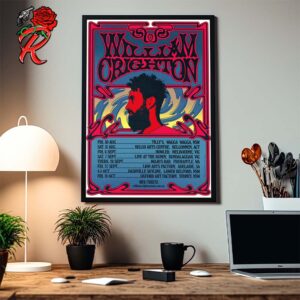 William Crighton Poster For The Tour 2024 Aussie Music Tour Dates Home Decor Poster Canvas