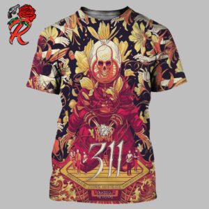 311 Band Indianapolis Event Merch Poster For The Concert Everwise Amphitheater At White River State Park On July 23 2024 All Over Print Shirt