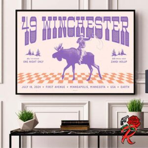 47 Winchester Official Poster For The Show At First Avenue In Minneapolis Minnesota On July 18 2024 Home Decor Poster Canvas