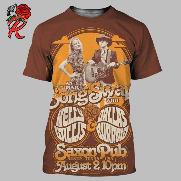 An Intimate Song Swap With Kelly Willis And Dallas Burrow At Saxon Pub In Austin Texas On August 2 2024 All Over Print Shirt