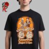 Blink 182 Merch Event Tee For Hartford CT At The Xfinity Theatre On July 24 2024 Bull Bunny Eating Pizza Artwork Unisex T-Shirt